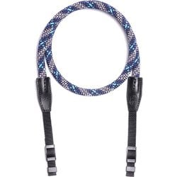 カメラ用ネックストラップ ロープカメラストラップ ウェビングバンド ブルーチェック Rope Camera Strap WB Plaid blue 115cm