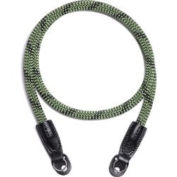 カメラ用ネックストラップ ロープカメラストラップ スチールリング デュオトーン グリーン Rope Camera Strap Duotone Green 100cm