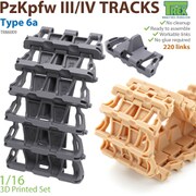 TR86009 1/16 ディティールアップパーツ III/IV号戦車用 可動式履帯 Type.6a [プラモデル用パーツ]