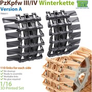 TR86011 1/16 ディティールアップパーツ III/IV号戦車用 可動式冬季履帯 ウィンターケッテンバージョン A [プラモデル用パーツ]