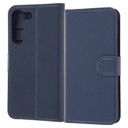 Galaxy S22 耐衝撃 手帳型ケース シンプル マグネット ダークネイビー RT-GS22ELC1/DN