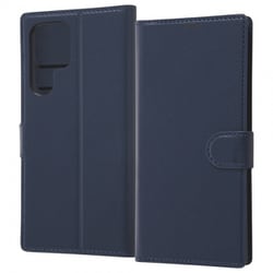 Galaxy S22 Ultra 手帳型ケース シンプル マグネット ダークネイビー RT-GS22UELC1/DN
