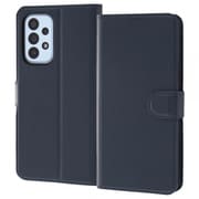 Galaxy A53 耐衝撃 手帳型ケース シンプル マグネット ダークネイビー RT-GA53ELC1/DN