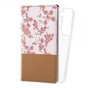 Galaxy S22 ムーミン 手帳型 FLEX CASE バイカラー ブラウン ムーミン総柄 INR-AGS22FXB2/MTB1