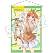 映画 五等分の花嫁 B2タペストリー ねこといっしょ Ver. 中野 四葉 [キャラクターグッズ]