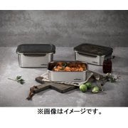 ステンレス調理容器 電子レンジ使用可能 Cuitisan Signature Signature 3点セット 中 専用箱入り シルバー