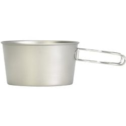 チタンシェラカップ 深型 850ml フォールドハンドル（メモリ付） シェラカップ BM-339