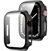 PDHSFGW7L-BK [Apple Watch Series 7 45mm 用 シンプルフレーム ガラス ブラック]