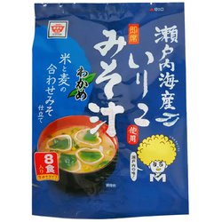 即席瀬戸内海産いりこ使用 わかめみそ汁 8食 （142.2g）