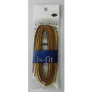 H030-1037 [is-fit シューレース IN-1 アウトドア 茶/黄 120cm]