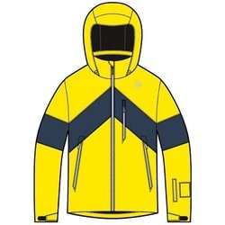 送料無料【GOLDWIN】稲妻柄上下セットアップ L/LL イエロー 02_AH18-432.jpg