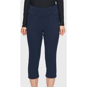 W'S BULKY FLEECE 3/4 PANTS GW52350P ネイビー(N) Mサイズ [スキー ミドルウェア レディース]