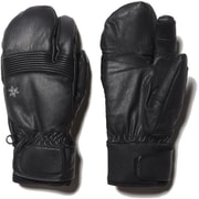LEATHER 3-FINGER FORMFITTING GLOVES G82302P ブラック(BK) Mサイズ [スキー グローブ]