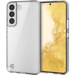 Galaxy S22（SC-51C/SCG13） ケース カバー ハイブリッド TPU スリム 角エアクッション 耐衝撃 ストラップホール付 極み設計 クリア PM-G221HVCKCR
