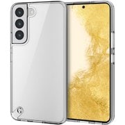 Galaxy S22(SC-51C/SCG13) ケース カバー ハイブリッド TPU スリム 角エアクッション 耐衝撃 ストラップホール付 極み設計 クリア PM-G221HVCKCR