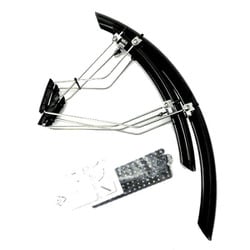 クロスバイクフェンダー 前後セット ブラック 80394