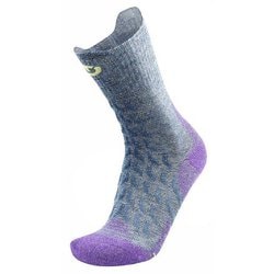 トレッキングウルトラクールリネンクルーウーマン TREKKING ULTRA COOL LINEN CREW WOMEN T25-5250-002_36_02 グレー/パープル 37/38(23.5-25cm) [アウトドア ソックス レディース]