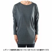 W JP YOGA LOOSE TEE LS レディース長袖ヨガルーズTシャツ SNW015610pa T56 URBAN CHIC MELANGE Mサイズ [フィットネス ヨガシャツ レディース]