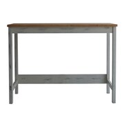 デスク パイン材 グレー/ナチュラル色 天板100×47cm 高さ72cm Simon(シモン) 161315