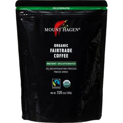 マウントハーゲン オーガニック フェアトレード インスタントコーヒー カフェインレス 詰め替え用 ジップパック 200g