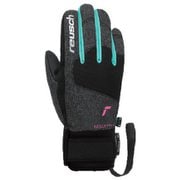 サイモン R-TEX XT ジュニア SIMON R-TEX XT JUNIOR 62 61 210 7743 ブラックメランジ/バチェラーボタン/ノックアウト　ピンク 4インチ(Sサイズ) [スキー グローブ ジュニア]