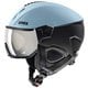 instinct visor スキー スノーボード ヘルメット グレイシャー/ブラックマット（ライトミラーシルバー） 60-62cm