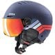 rocket jr. visor 56.6.263.6005 ネイビー-レッドストライプマット 54-58cm [スキーヘルメット ジュニア]