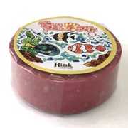 RINK ちぎっ手アート マスキングテープ いろどりくれよん あか IR03301P