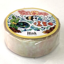 RINK ちぎっ手アート マスキングテープ いろどりくれよん しろ IR03901P