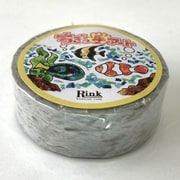 RINK ちぎっ手アート マスキングテープ 彩り油絵 白 IR04701P