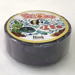 RINK ちぎっ手アート マスキングテープ 彩り油絵 黒 IR04801P