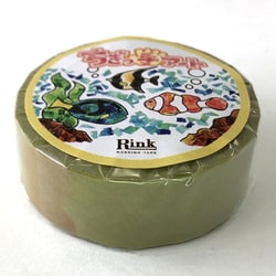 RINK ちぎっ手アート マスキングテープ 彩り水彩 パステルカラー レモン IR04901P