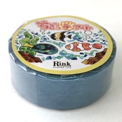 RINK ちぎっ手アート マスキングテープ 彩り水彩 パステルカラー ライトブルー IR05401P