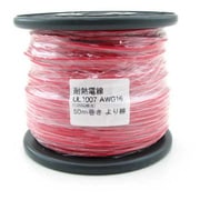 UL1007AWG16 L-50 RD [耐熱絶縁ビニル電線 50m巻 赤]