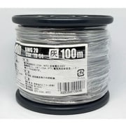 UL1007AWG20ハイ L-100 [耐熱絶縁ビニル電線 100m巻 灰]