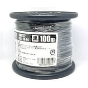 UL1007AWG22クロ L-100 [耐熱絶縁ビニル電線 100m巻 黒]