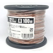 UL1007AWG22チャ L-100 [耐熱絶縁ビニル電線 100m巻 茶]