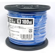UL1007AWG22アオ L-100 [耐熱絶縁ビニル電線 100m巻 青]