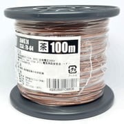 UL1007AWG24チャ L-100 [耐熱絶縁ビニル電線 100m巻 茶]