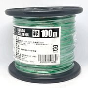 UL1007AWG24ミドリ L-100 [耐熱絶縁ビニル電線 100m巻 緑]
