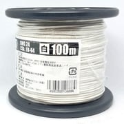 UL1007AWG24シロ L-100 [耐熱絶縁ビニル電線 100m巻 白]