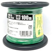 UL1007AWG26ミドリ L-100 [耐熱絶縁ビニル電線 100m巻 緑]
