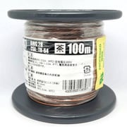 UL1007AWG28チャ L-100 [耐熱絶縁ビニル電線 100m巻 茶]