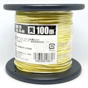 UL1007AWG28キ L-100 [耐熱絶縁ビニル電線 100m巻 黄]