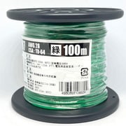 UL1007AWG28ミドリ L-100 [耐熱絶縁ビニル電線 100m巻 緑]