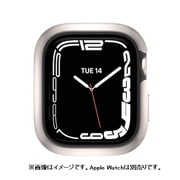 SE_W45CSATW1_WH [Apple Watch Series 7 45mm 対応 ケース 米軍MIL規格 耐衝撃 アルミ×TPU 保護ケース Odyssey スターライトホワイト]