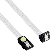 SATA ホワイトメッシュケーブル 片側L型 70cm AR0SA70L