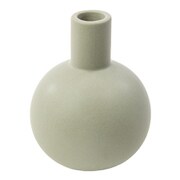 AS-LO-GY [花瓶 陶器 フラワーベース ロング ASH 直径10.5×高さ13cm グレー]