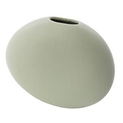AS-SL-GY [花瓶 陶器 フラワーベース スリムL ASH 幅25.5×奥行7×高さ22cm グレー]