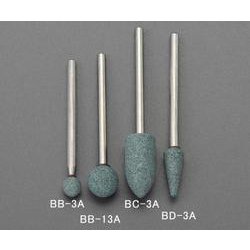 EA819BB-13A [Φ10mm/3mm軸 軸付砥石（丸/緑）]